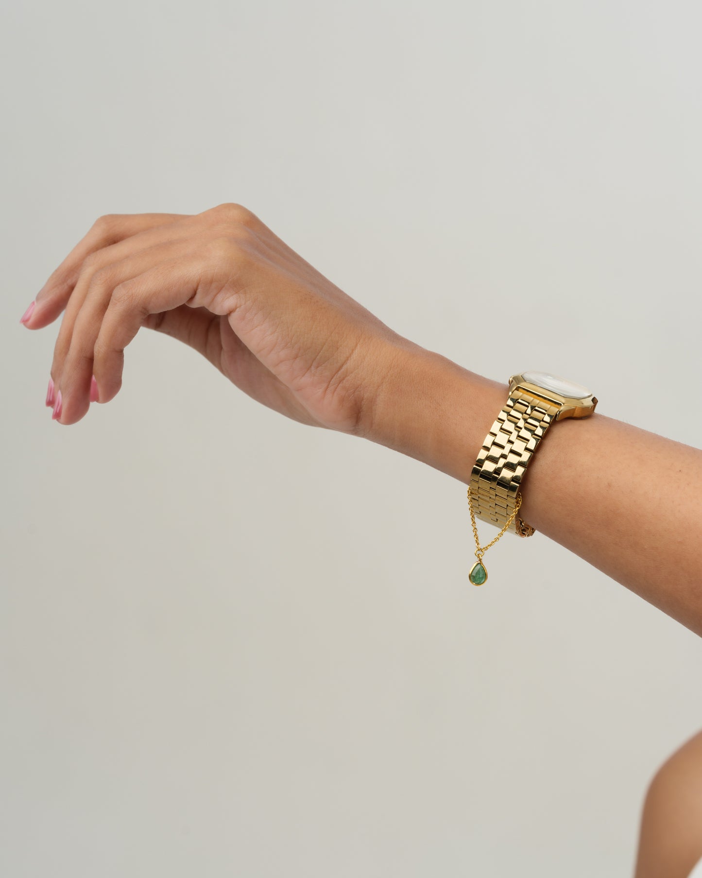 MAY EMERALD WATCH CHARM